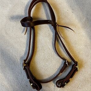 Buckle End Browband Headstall Pre Oiled